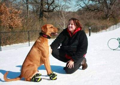 Chayse and her dog Moose